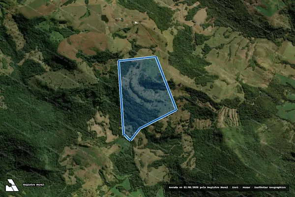 Imagem de satélite de Fazenda Coroados - Única em Manoel Ribas - PR