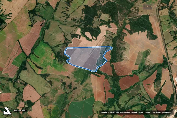 Imagem de satélite de FAZENDA OLHOS D?ÁGUA - PARCELA 02 em Sacramento - MG