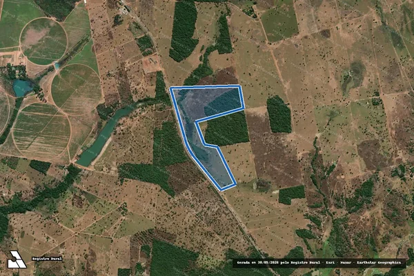 Imagem de satélite de Fazenda Cavalo Queimado Lote-14 - Parte 6 em Araguapaz - GO