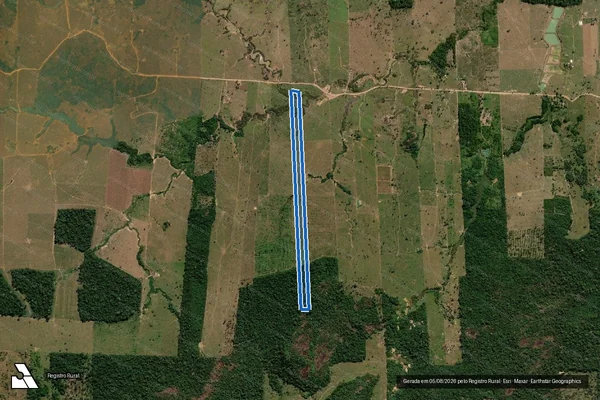 Imagem de satélite de LOTE 49A PARTE 01 E PARTE 02 - GLEBA 50 PAD. MARECHAL DUTRA ARIQUEMES em Ariquemes - RO