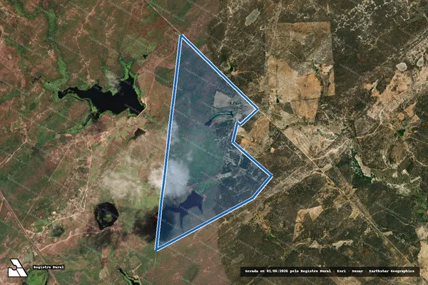 Imagem de satélite de Paraguassú - Paraguassú em Quixadá - CE