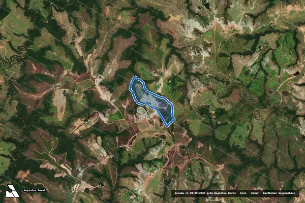 Imagem de satélite de Fazenda Serrinha, lugar denominado Chaparral e Funchal de Baixo - PARTE 2 em São Gotardo - MG