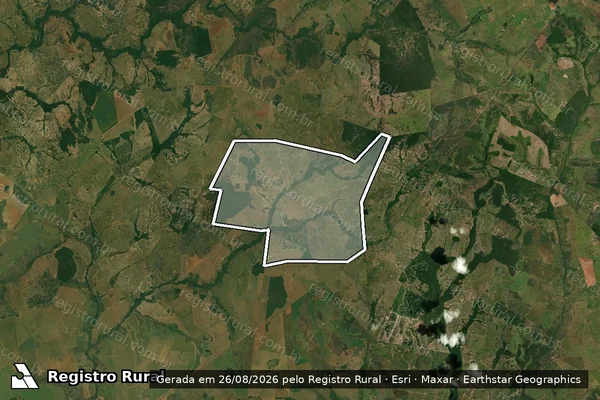 Imagem de satélite de FAZENDA TAMANDUÁ - REMANESCENTE em Bela Vista - MS