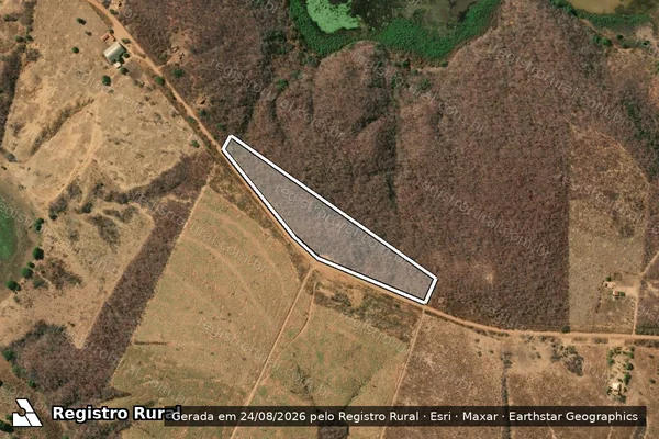 Imagem de satélite de BARRA DO TANQUE - Parcela 01 em Parnaguá - PI