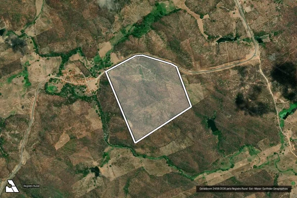 Imagem de satélite de LOTE 0196 - SÍTIO CAJAZEIRA DO JILO - Parte 1 em Tarrafas - CE