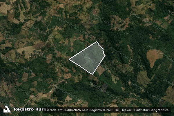 Imagem de satélite de IMOVEL FAXINAL DOS RIBEIROS - Posse . em Pinhão - PR