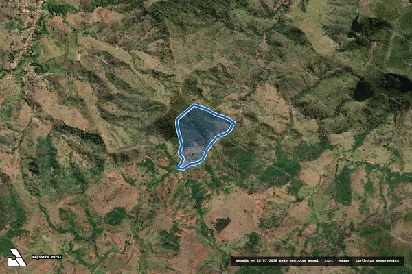 Imagem de satélite de FAZENDA NOSSA SENHORA APARECIDA - 001 em Nacip Raydan - MG