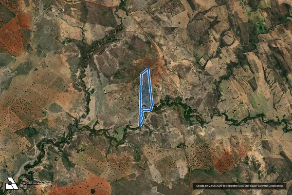 Imagem de satélite de Fazenda Gado Bravo - Gleba 03 em Dom Bosco - MG