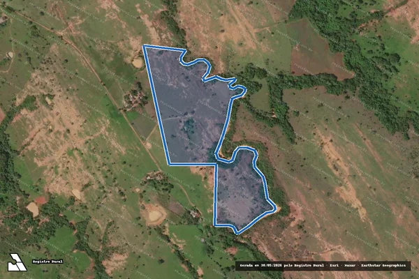 Imagem de satélite de FAZENDA MOREIRA QUINHÃO Nº 01 - Gleba_32 em Cabeceira Grande - MG