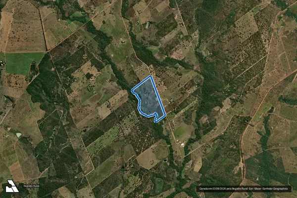 Imagem de satélite de Lote 067 - PA Estrela do Oriente - 067 em Poconé - MT