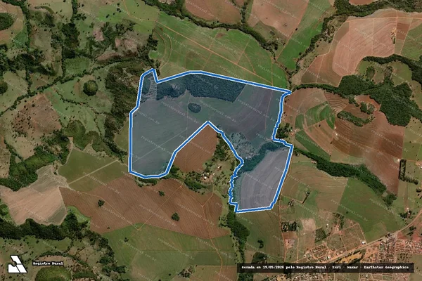 Imagem de satélite de FAZENDA MORANGA em Serranópolis - GO