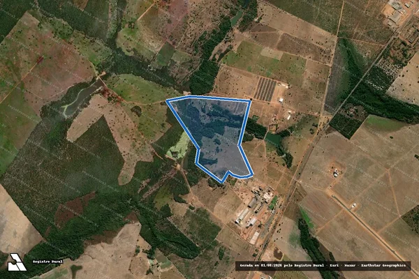 Imagem de satélite de FAZENDA PAI E FILHO III - GLEBA A em Cariri do Tocantins - TO