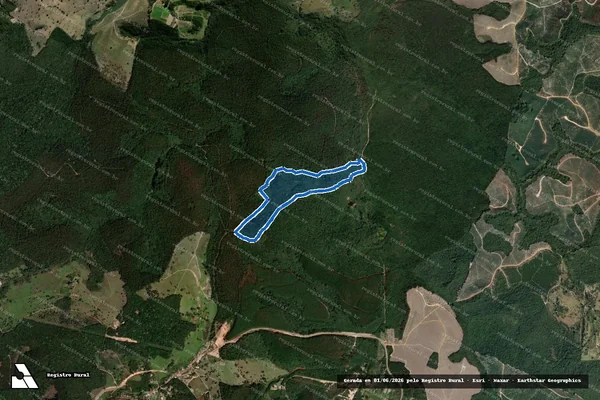 Imagem de satélite de FAZENDA ENGENHO DA SERRA - GLEBA-01 em Caeté - MG