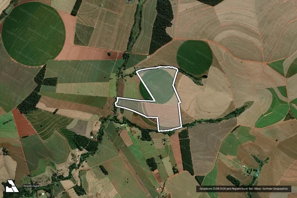 Imagem de satélite de Sitio Santa Izabel - PARCELA 1 em Santa Cruz do Rio Pardo - SP