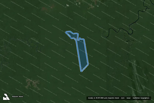 Imagem de satélite de FAZENDA SANTA MARIA  V - FAZENDA SANTA MARIA V em Manicoré - AM