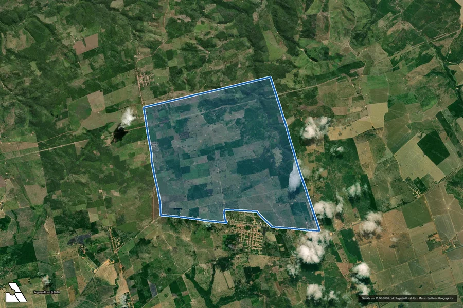 Imagem aérea do item B