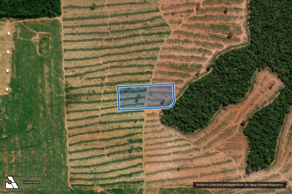 Imagem de satélite de Fazenda Aragarças VIII - Lote 33 em Tapurah - MT