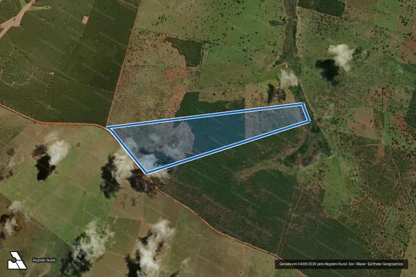 Imagem de satélite de Fazenda  Eurides - Gleba D em Brasilândia - MS