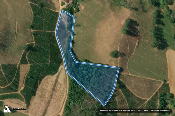 Imagem de satélite de RIBEIRÃO DAS FLORES - Parte 3 em Durandé - MG