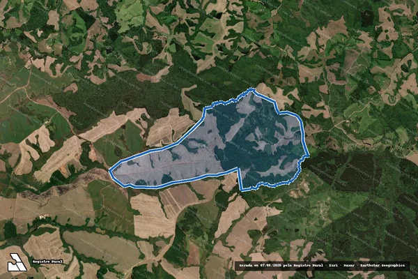 Imagem de satélite de Fazenda Lagoa em Piraí do Sul - PR