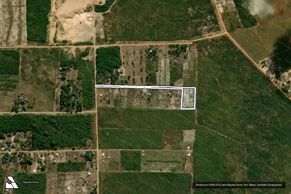 Imagem de satélite de CHÁCARA BOA ESPERANÇA - LOTE 226, GLEBA LOTE 57, SETOR 12, GLEBA CORUMBIARA / Única