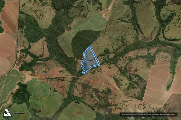 Imagem de satélite de Lote 22 - Projeto de Assentamento Canudos - Parte 1 em Uberlândia - MG