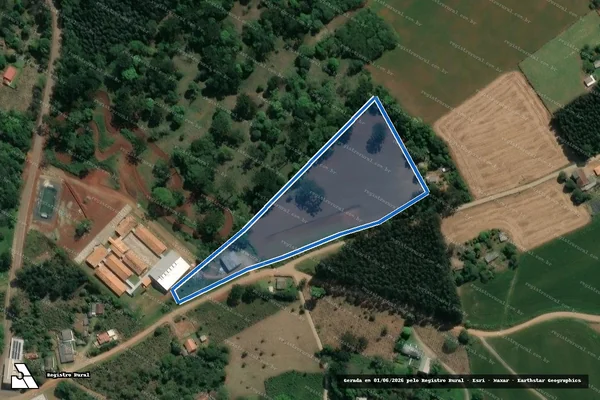 Imagem de satélite de ASSOCIAÇÃO NOVA BOA VISTA - PARTE 1 em Guamiranga - PR