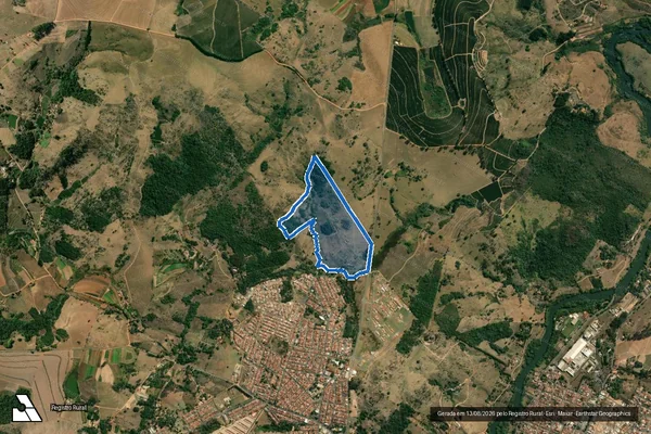 Imagem de satélite de Sítio Três Irmãos - Parcela 1 em São José do Rio Pardo - SP