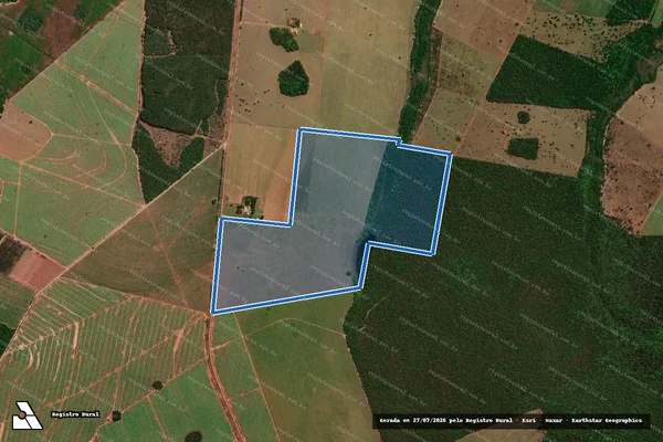 Imagem de satélite de FAZENDA PARAIZO - Parte 2 em Costa Rica - MS