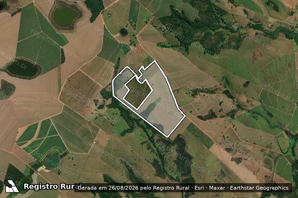 Imagem de satélite de Estancia Santa Barbara - Parte 001 em Nova Luzitânia - SP