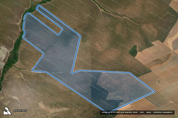 Imagem de satélite de Lote 07 do Lot. Ponte Alta - Gleba 22 - 5ª Etapa - LOTE 07-A em Mateiros - TO