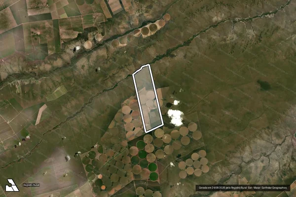 Imagem de satélite de FAZENDA PRATA - FAZENDA PRATA III em Jaborandi - BA