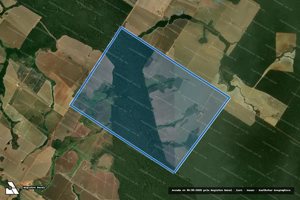 Imagem de satélite de Fazenda Santa Inês - Parte 1 em Peixoto de Azevedo - MT