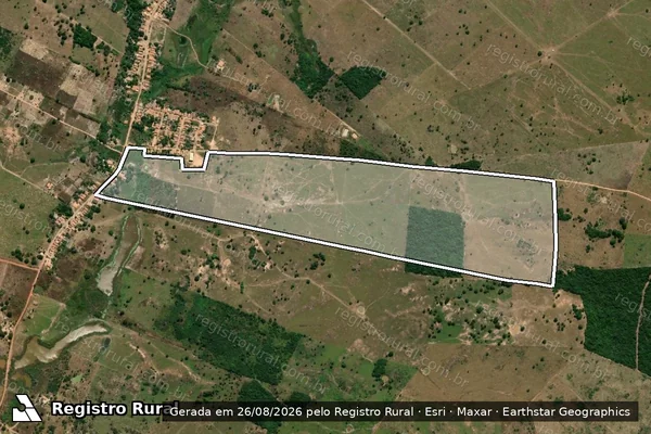 Imagem de satélite de FAZENDA DA MANGUEIRA - Parcela 1 em João Lisboa - MA