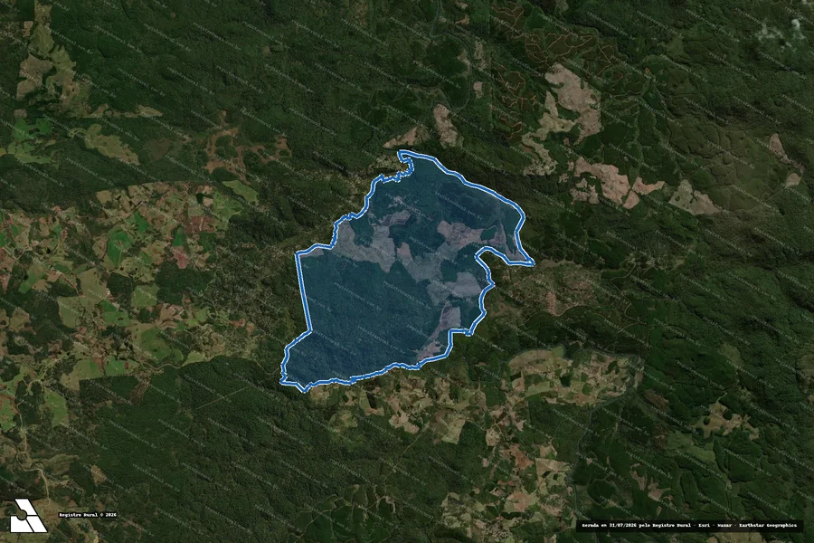 Imagem aérea do item B