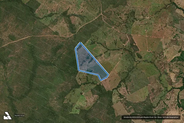 Imagem de satélite de Imóvel Camondongo, denominada Fazenda Três Reis - PARTE 07 em Mara Rosa - GO
