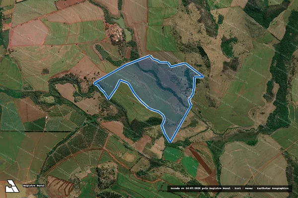 Imagem de satélite de Fazenda Santa Lúcia - Parte 4 em Tambaú - SP