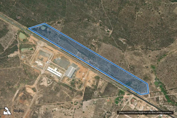 Imagem de satélite de Fazenda Nova Esperança - Parte 2 em Jacobina - BA