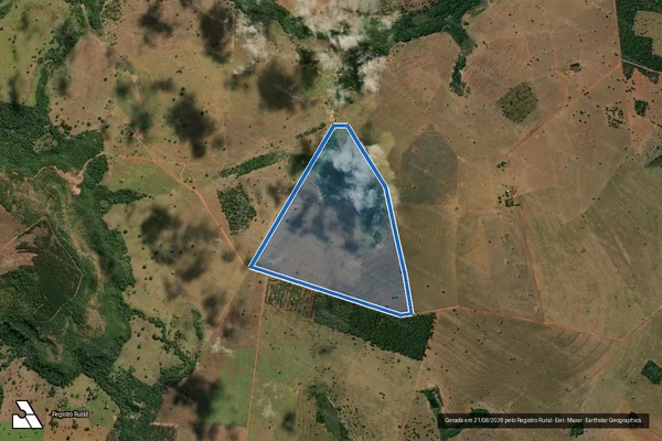 Imagem de satélite de Fazenda Água Emendada Lagoa Azul - Gleba-03 em Rio Verde - GO