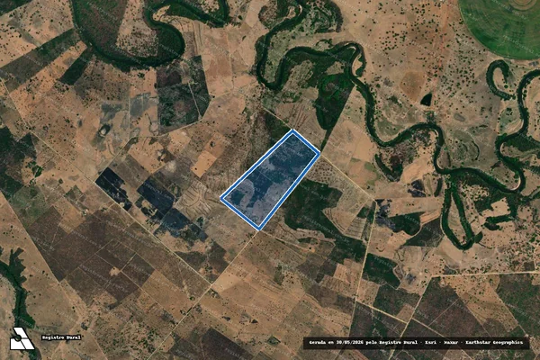 Imagem de satélite de Lote nº 42; P.A. Rio Corrente / Lote nº 42; P.A. Rio Corrente em Alvorada do Norte - GO