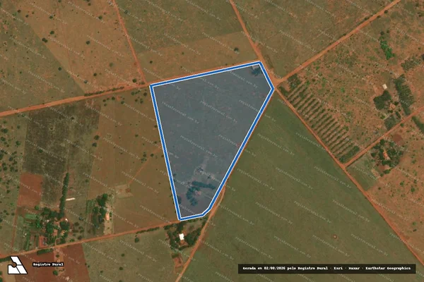Imagem de satélite de Lote 32 - Projeto de Assentamento Santa Luzia - Lote 32 em Nova Alvorada do Sul - MS