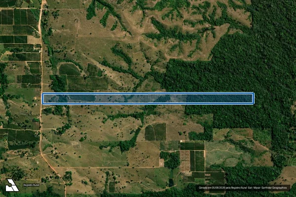 Imagem de satélite de LOTE 41-R GLEBA 24 SETOR ACANGAPIRANGA - LOTE 41-R2 em Nova Brasilândia D'Oeste - RO
