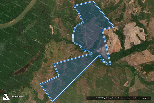Imagem de satélite de CONDOMÍNIO SÃO PEDRO Parte Remanescente da Unificação dos Lotes 64-A, 64-B e Parte do Lote 71 Loteamento Araguacema 2ª Etapa - PARTE REMANESCENTE em Araguacema - TO