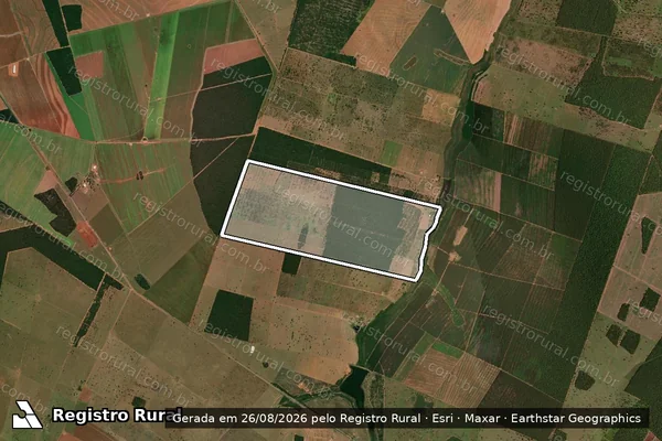 Imagem de satélite de FAZENDA ANDALUCIA em Terenos - MS
