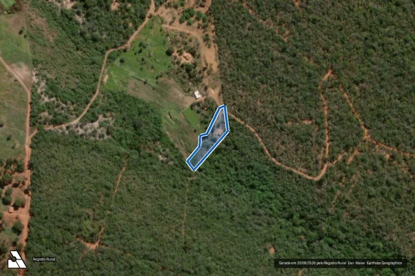 Imagem de satélite de FAZENDA SAO MARCOS  - Parte 1 em Olhos-d'Água - MG
