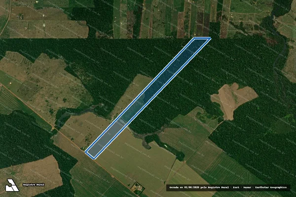 Imagem de satélite de Lote 17 Fazenda Vo Pedro - Lote 17 Fazenda Vo Pedro em Candeias do Jamari - RO