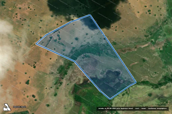 Imagem de satélite de FAZENDA CRUZ - Parte 1 em Nova Soure - BA