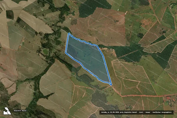 Imagem de satélite de Fazenda São Pedro do Pinheirinho e Fazenda JM - Fazenda São Pedro do Pinheirinho ? Gleba A em Brotas - SP