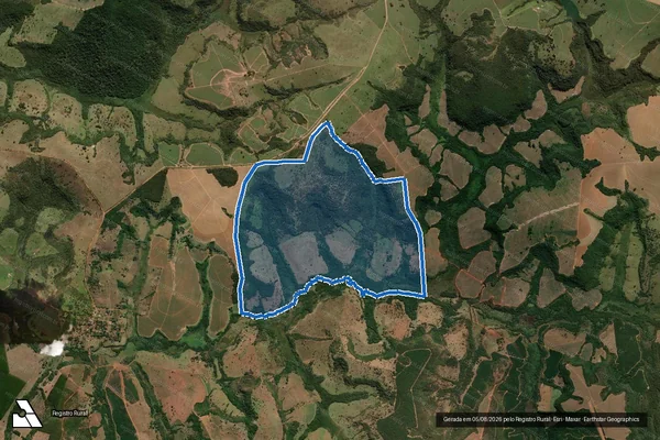 Imagem de satélite de FAZENDA SANTA TEREZINHA - Única em Prata - MG
