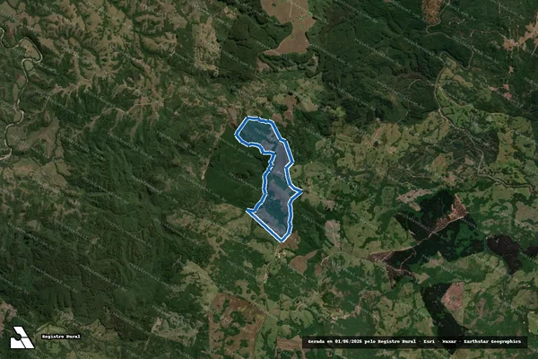Imagem de satélite de Fazenda Marca Brava - Gleba A em Encruzilhada do Sul - RS